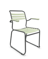 Schaffner Säntis Fauteuil Repas luge Lattes Vert Pastel 64 Graphite 73 