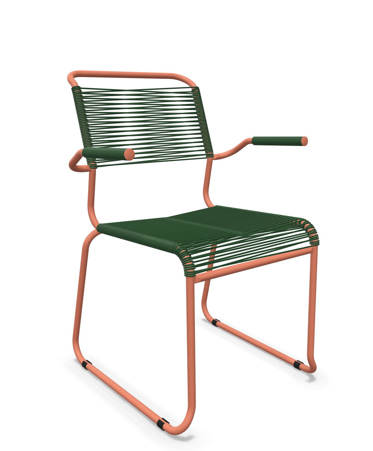 Schaffner Säntis Fauteuil repas Spaghetti pieds en luge 