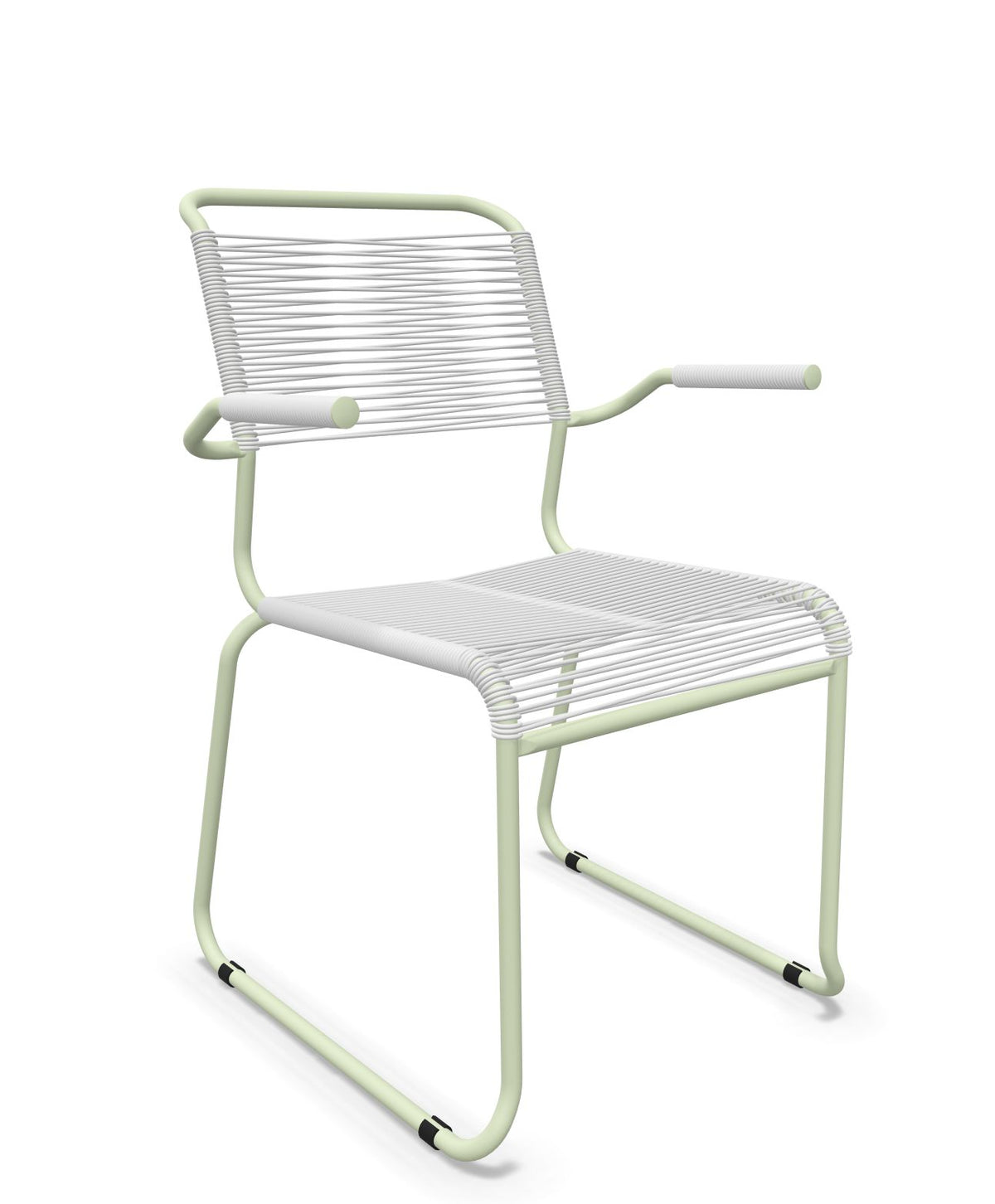 Schaffner Säntis Fauteuil repas Spaghetti pieds en luge 
