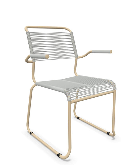 Schaffner Säntis Fauteuil repas Spaghetti pieds en luge 