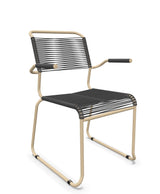 Schaffner Säntis Fauteuil repas Spaghetti pieds en luge 