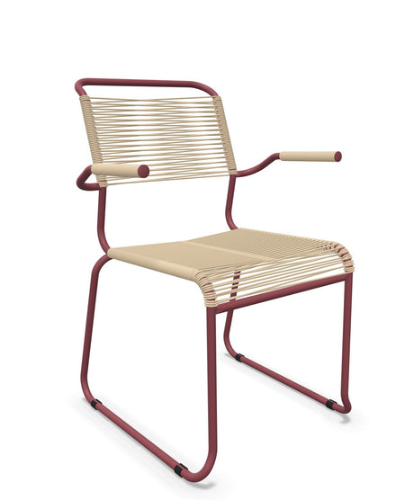 Schaffner Säntis Fauteuil repas Spaghetti pieds en luge 