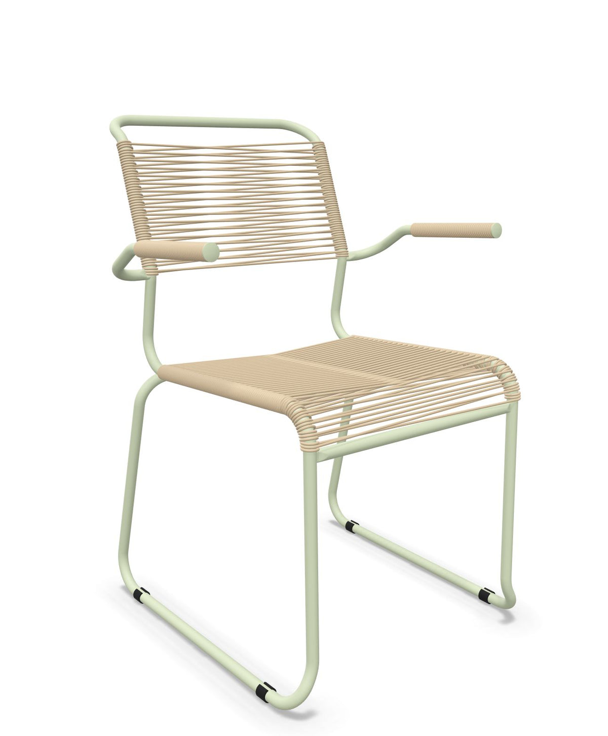 Schaffner Säntis Fauteuil repas Spaghetti pieds en luge 