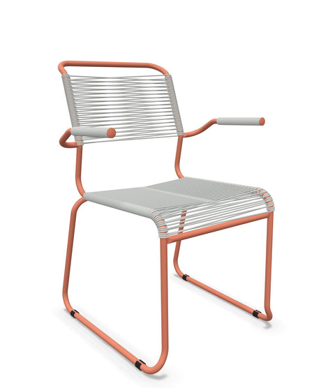 Schaffner Säntis Fauteuil repas Spaghetti pieds en luge 