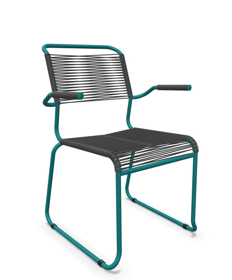 Schaffner Säntis Fauteuil repas Spaghetti pieds en luge 
