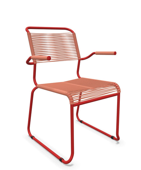 Schaffner Säntis Fauteuil repas Spaghetti pieds en luge 
