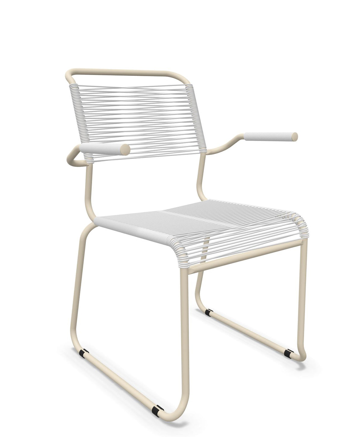 Schaffner Säntis Fauteuil repas Spaghetti pieds en luge 