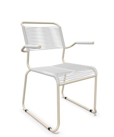 Schaffner Säntis Fauteuil repas Spaghetti pieds en luge 