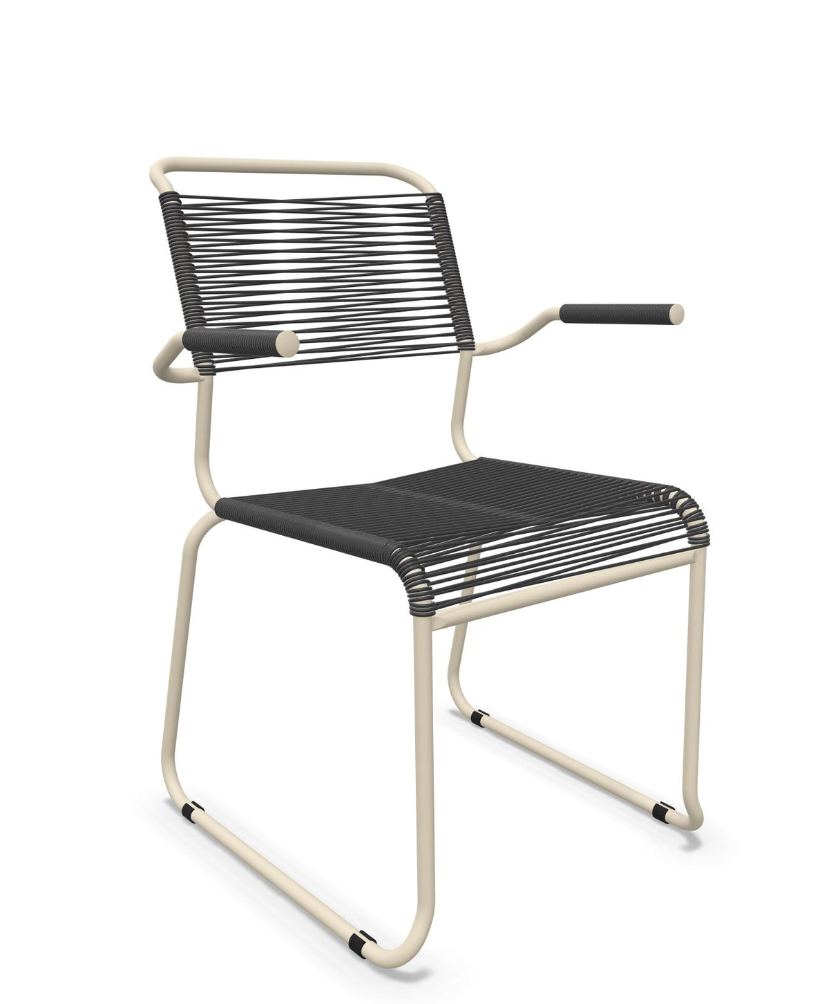 Schaffner Säntis Fauteuil repas Spaghetti pieds en luge 