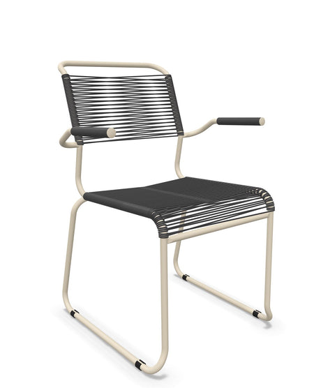 Schaffner Säntis Fauteuil repas Spaghetti pieds en luge 