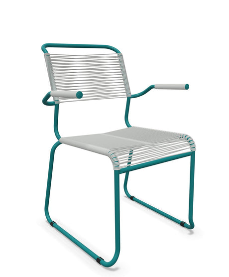 Schaffner Säntis Fauteuil repas Spaghetti pieds en luge 