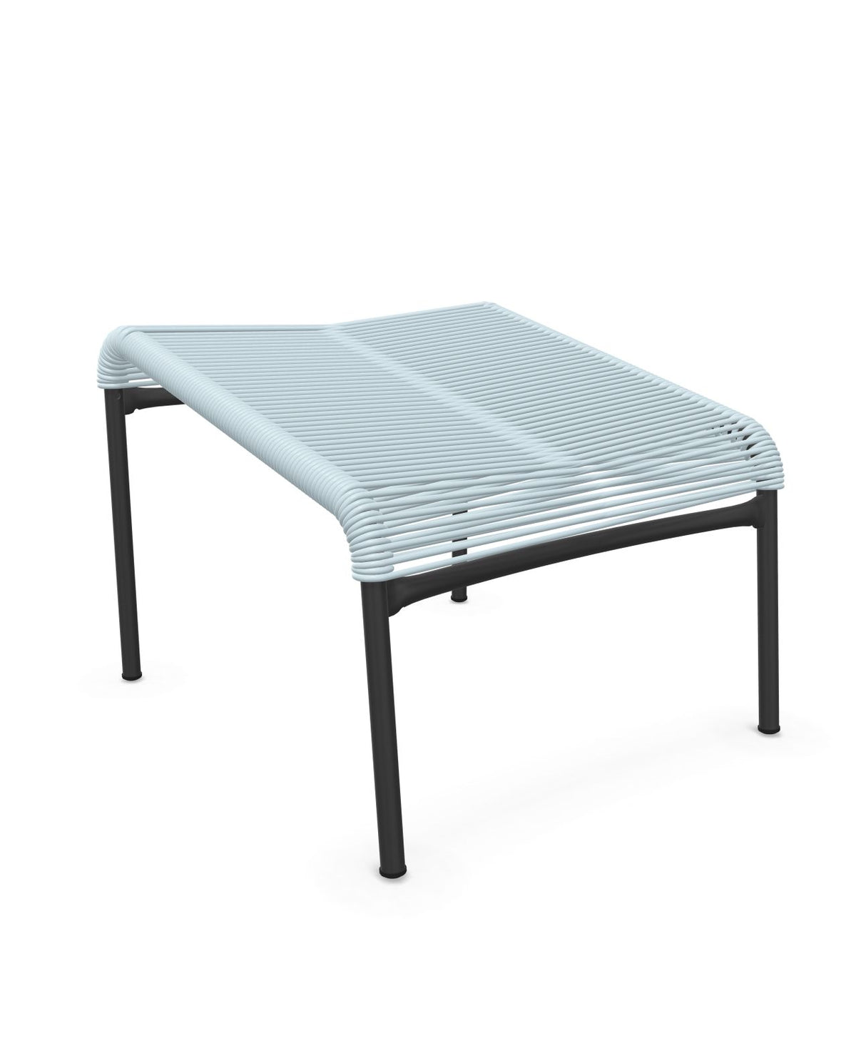 Schaffner Säntis Repose-pieds Spaghetti Bleu Pastel 51 Anthracite 77 