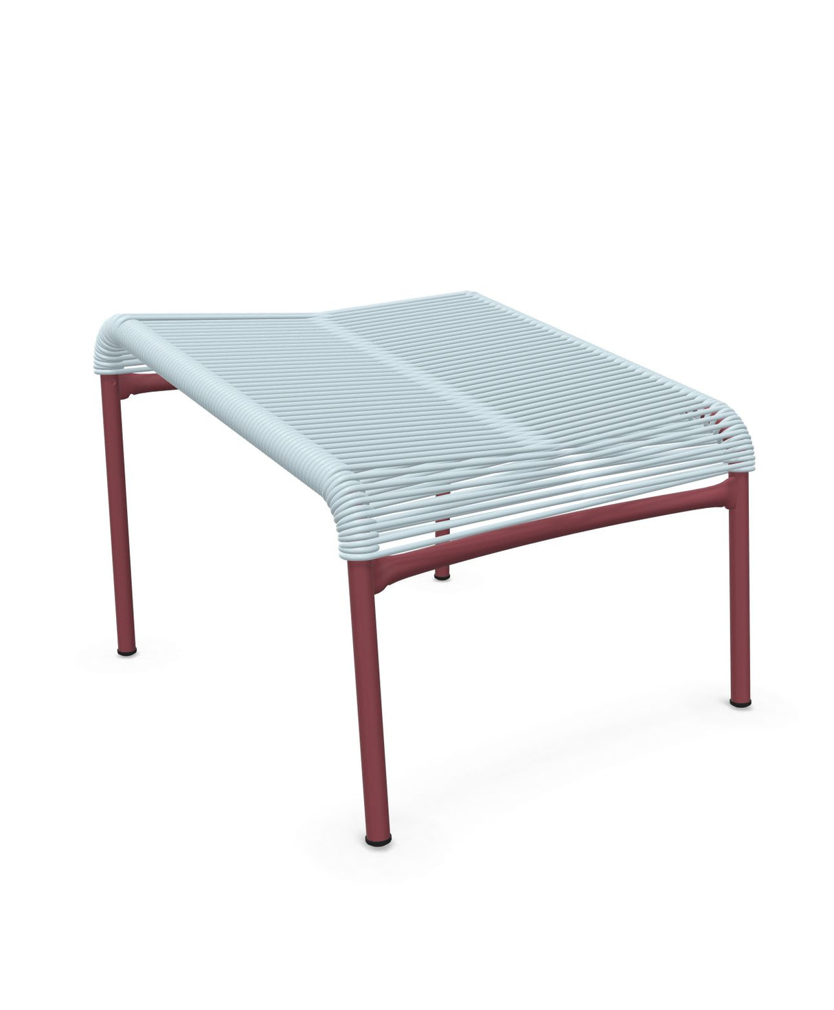 Schaffner Säntis Repose-pieds Spaghetti Bleu Pastel 51 Bordeaux 38 