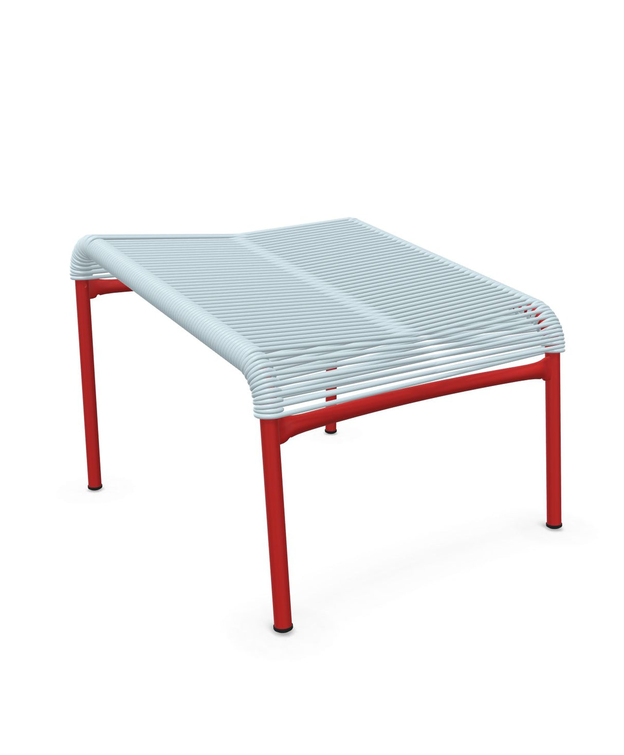 Schaffner Säntis Repose-pieds Spaghetti Bleu Pastel 51 Rouge 30 