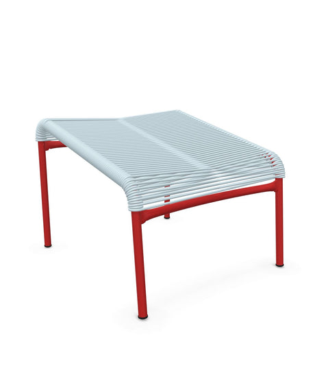 Schaffner Säntis Repose-pieds Spaghetti Bleu Pastel 51 Rouge 30 