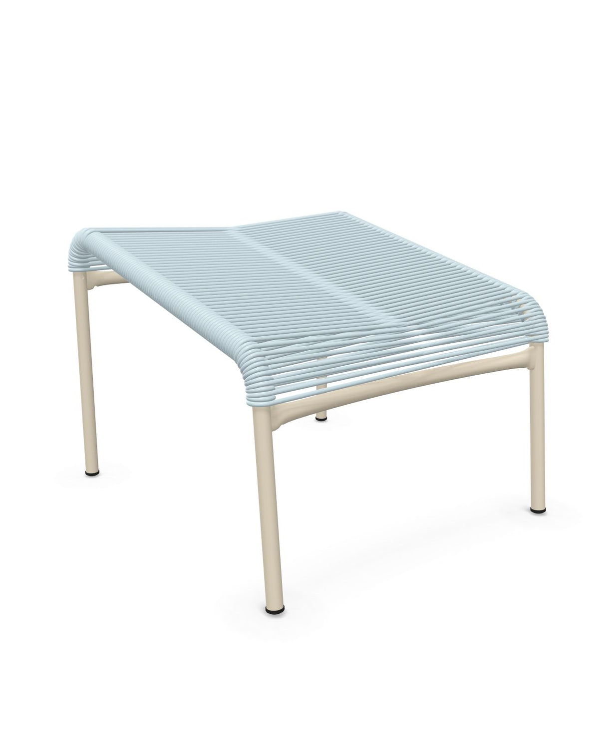 Schaffner Säntis Repose-pieds Spaghetti Bleu Pastel 51 Sable Pastel 15 