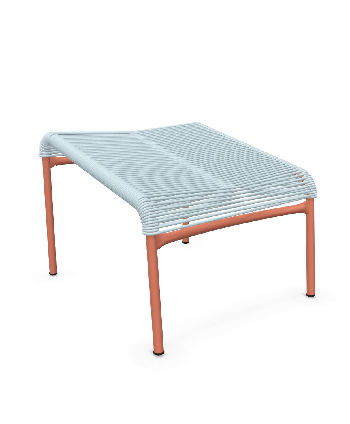 Schaffner Säntis Repose-pieds Spaghetti Bleu Pastel 51 Terracotta 84 