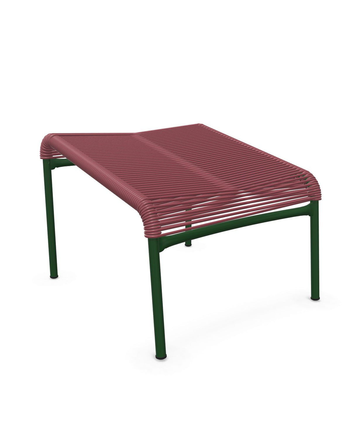 Schaffner Säntis Repose-pieds Spaghetti Bordeaux 38 Vert Sapin 66 