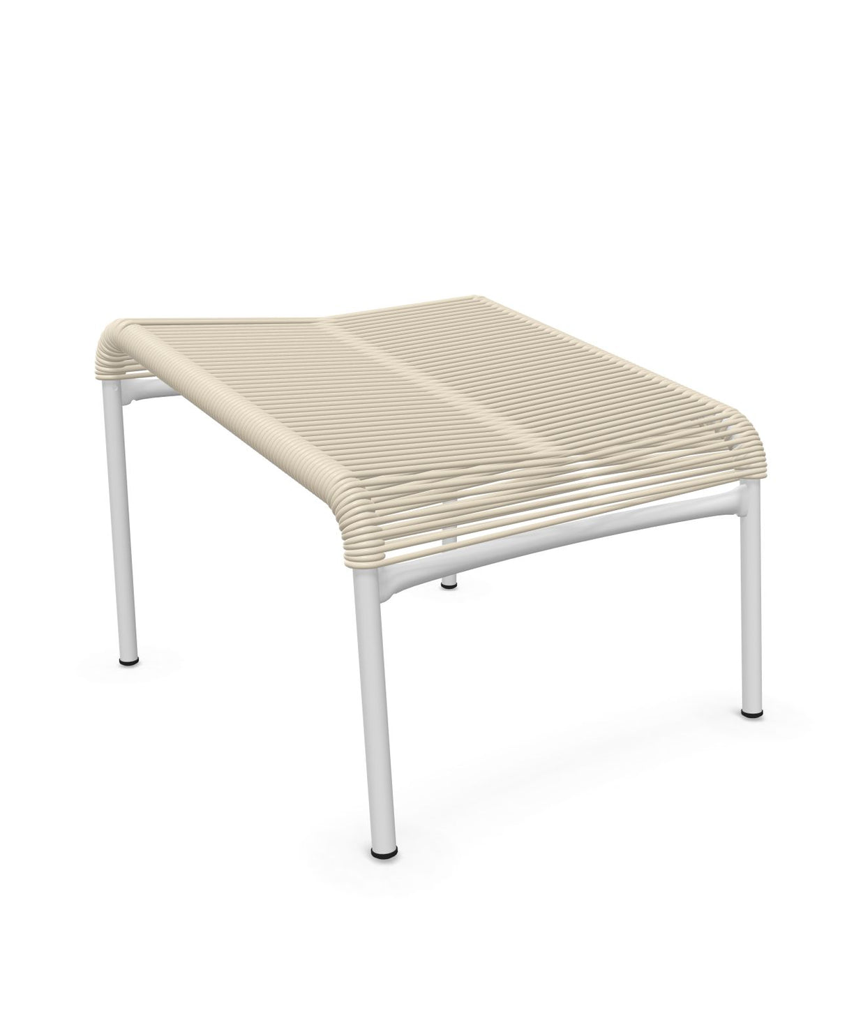 Schaffner Säntis Repose-pieds Spaghetti Sable Pastel 15 Blanc 90 