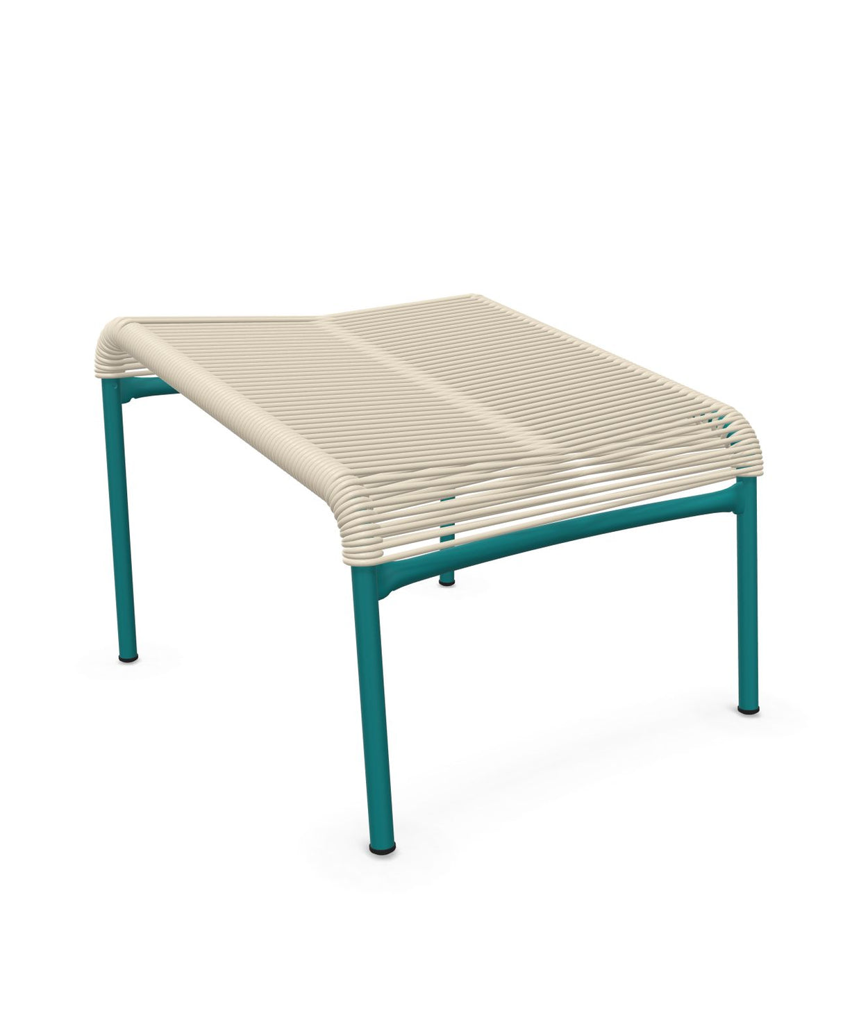 Schaffner Säntis Repose-pieds Spaghetti Sable Pastel 15 Bleu Kali 56 