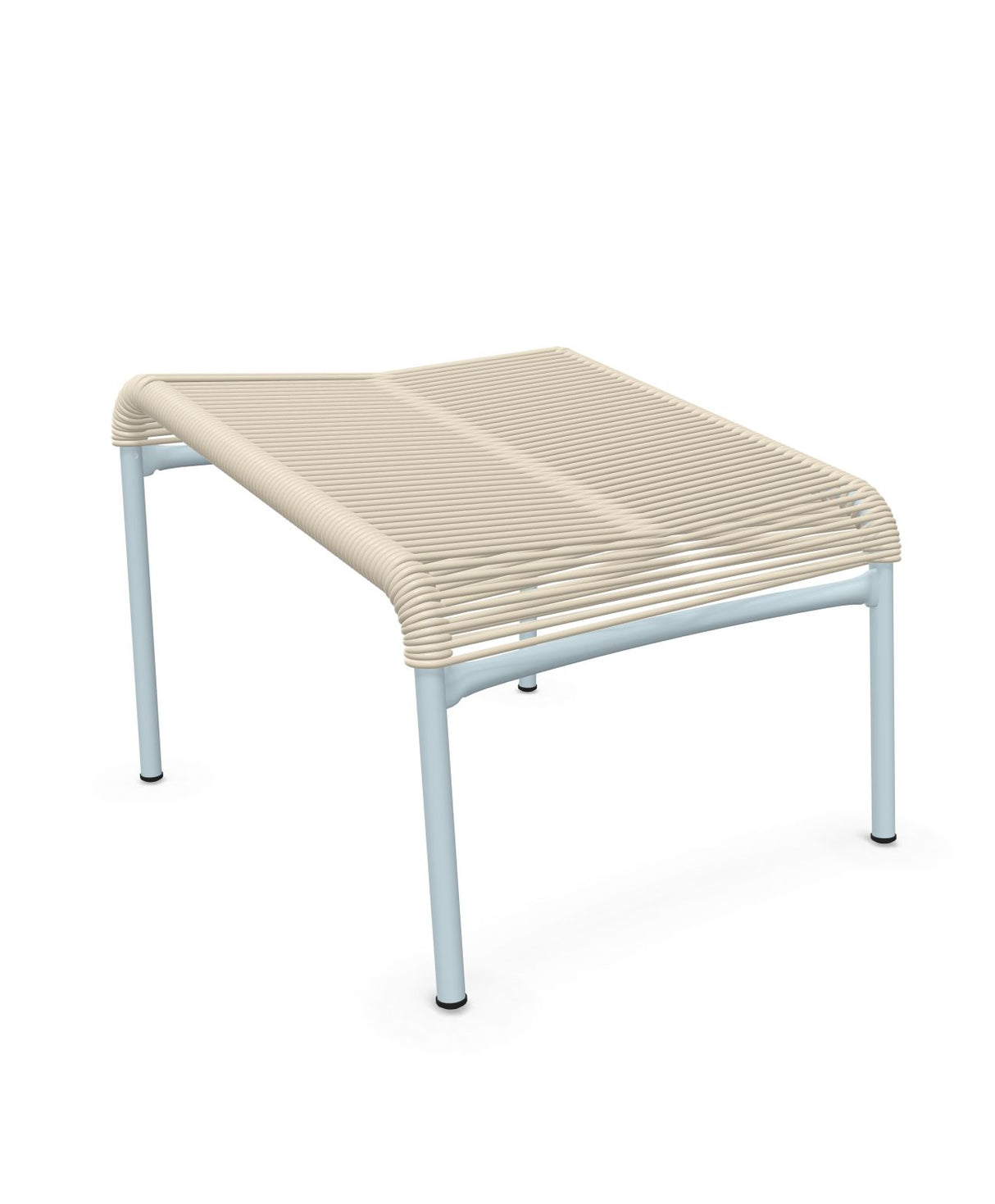 Schaffner Säntis Repose-pieds Spaghetti Sable Pastel 15 Bleu Pastel 51 