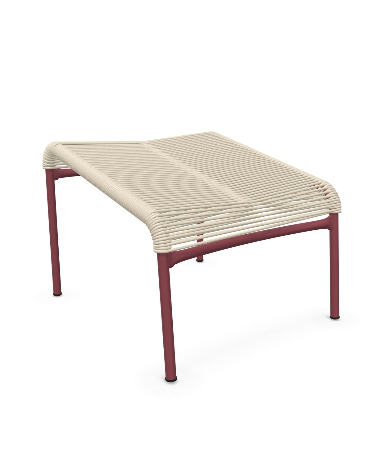 Schaffner Säntis Repose-pieds Spaghetti Sable Pastel 15 Bordeaux 38 