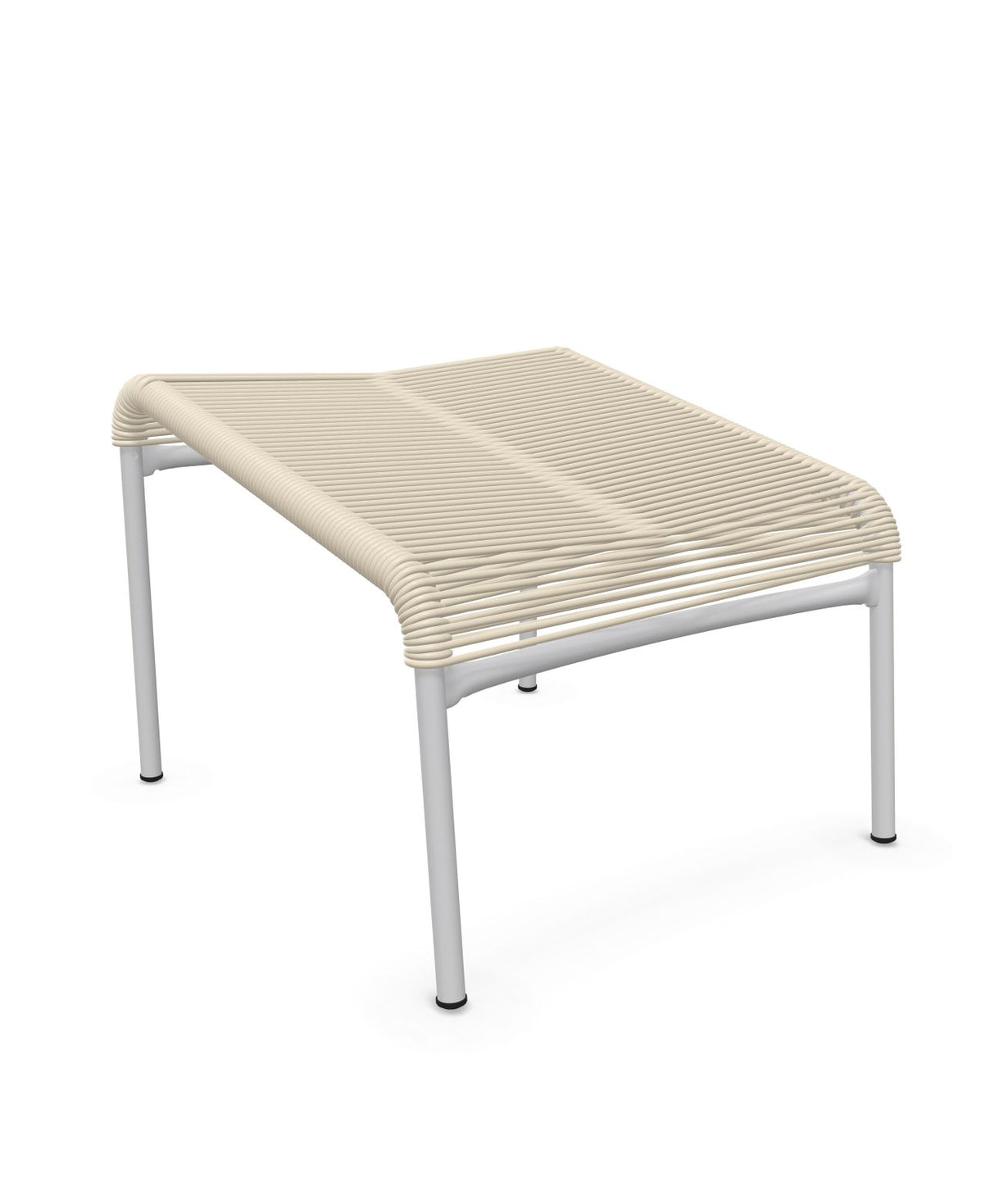 Schaffner Säntis Repose-pieds Spaghetti Sable Pastel 15 Gris Argent 78 