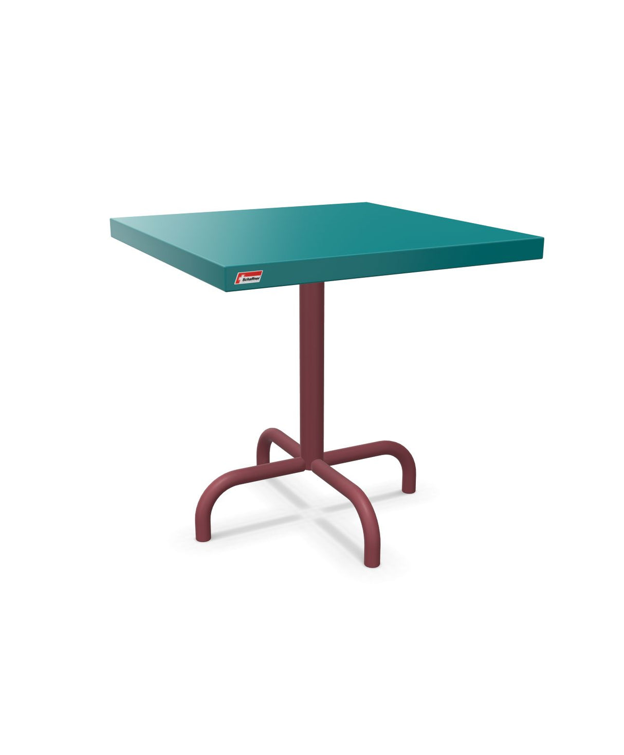Schaffner Säntis Table d'appoint rabattable 50x50cm h:50cm Bleu Kali 56 Bordeaux 38 