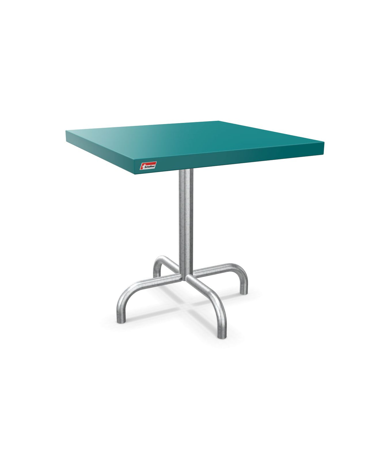 Schaffner Säntis Table d'appoint rabattable 50x50cm h:50cm Bleu Kali 56 Galvanisé à chaud 02 