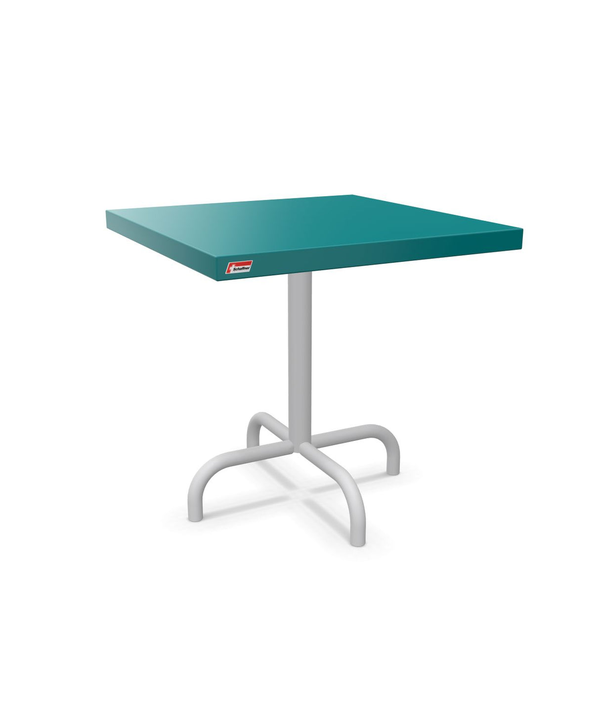 Schaffner Säntis Table d'appoint rabattable 50x50cm h:50cm Bleu Kali 56 Gris Argent 78 