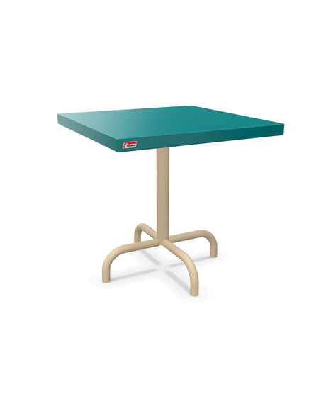 Schaffner Säntis Table d'appoint rabattable 50x50cm h:50cm Bleu Kali 56 Marron Pastel 83 