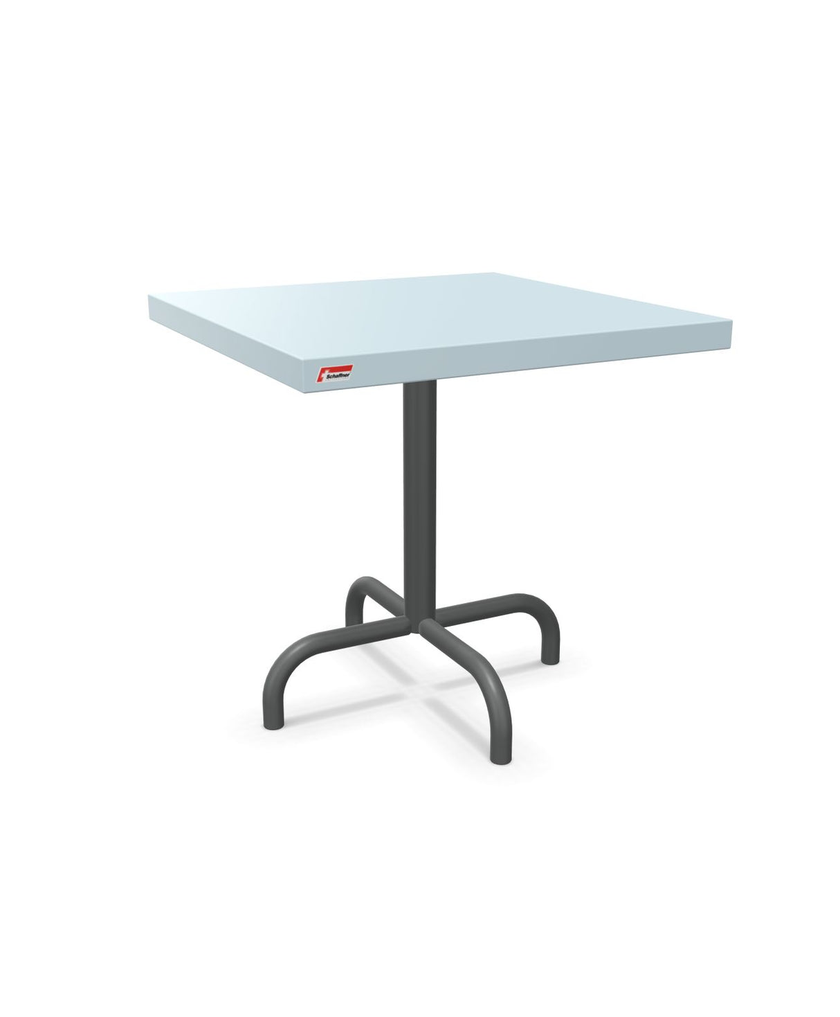 Schaffner Säntis Table d'appoint rabattable 50x50cm h:50cm Bleu Pastel 51 Graphite 73 
