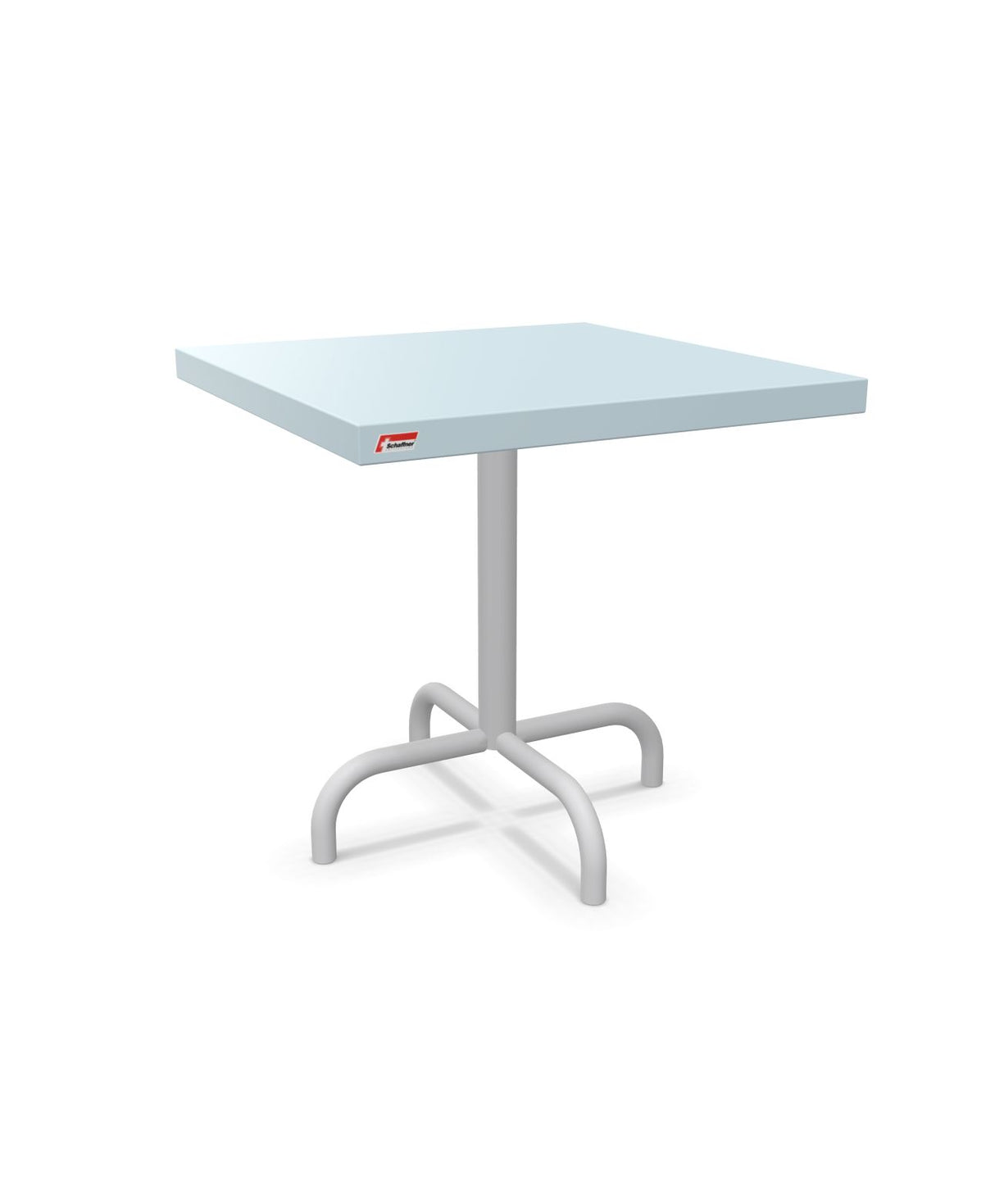 Schaffner Säntis Table d'appoint rabattable 50x50cm h:50cm Bleu Pastel 51 Gris Argent 78 