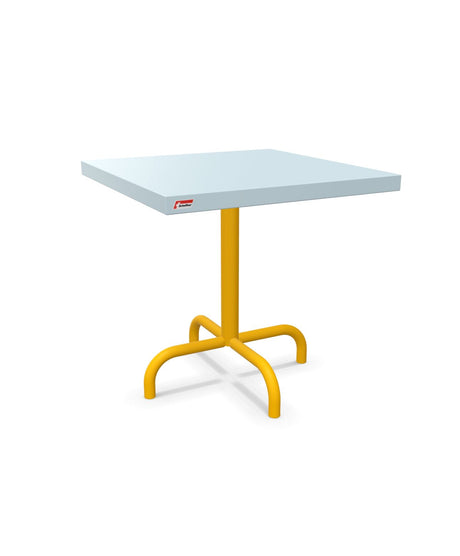 Schaffner Säntis Table d'appoint rabattable 50x50cm h:50cm Bleu Pastel 51 Jaune 11 