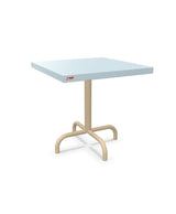 Schaffner Säntis Table d'appoint rabattable 50x50cm h:50cm Bleu Pastel 51 Marron Pastel 83 