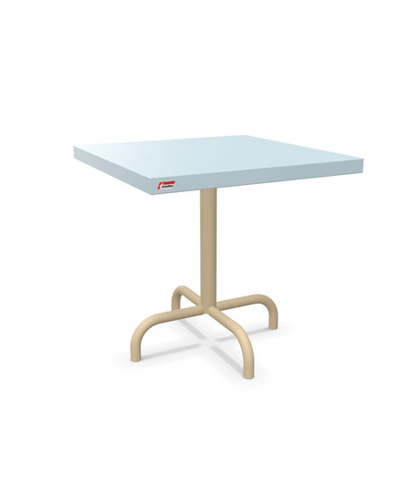 Schaffner Säntis Table d'appoint rabattable 50x50cm h:50cm Bleu Pastel 51 Marron Pastel 83 