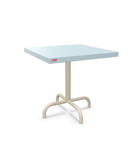 Schaffner Säntis Table d'appoint rabattable 50x50cm h:50cm Bleu Pastel 51 Sable Pastel 15 