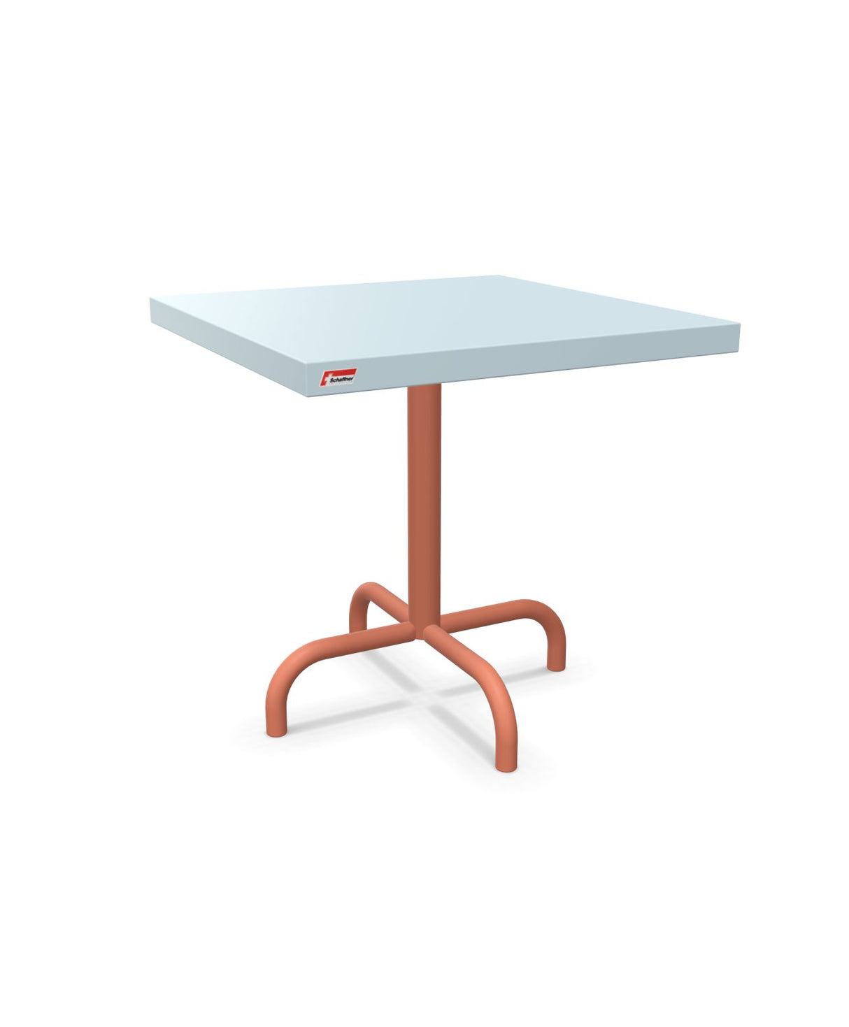 Schaffner Säntis Table d'appoint rabattable 50x50cm h:50cm Bleu Pastel 51 Terracotta 84 