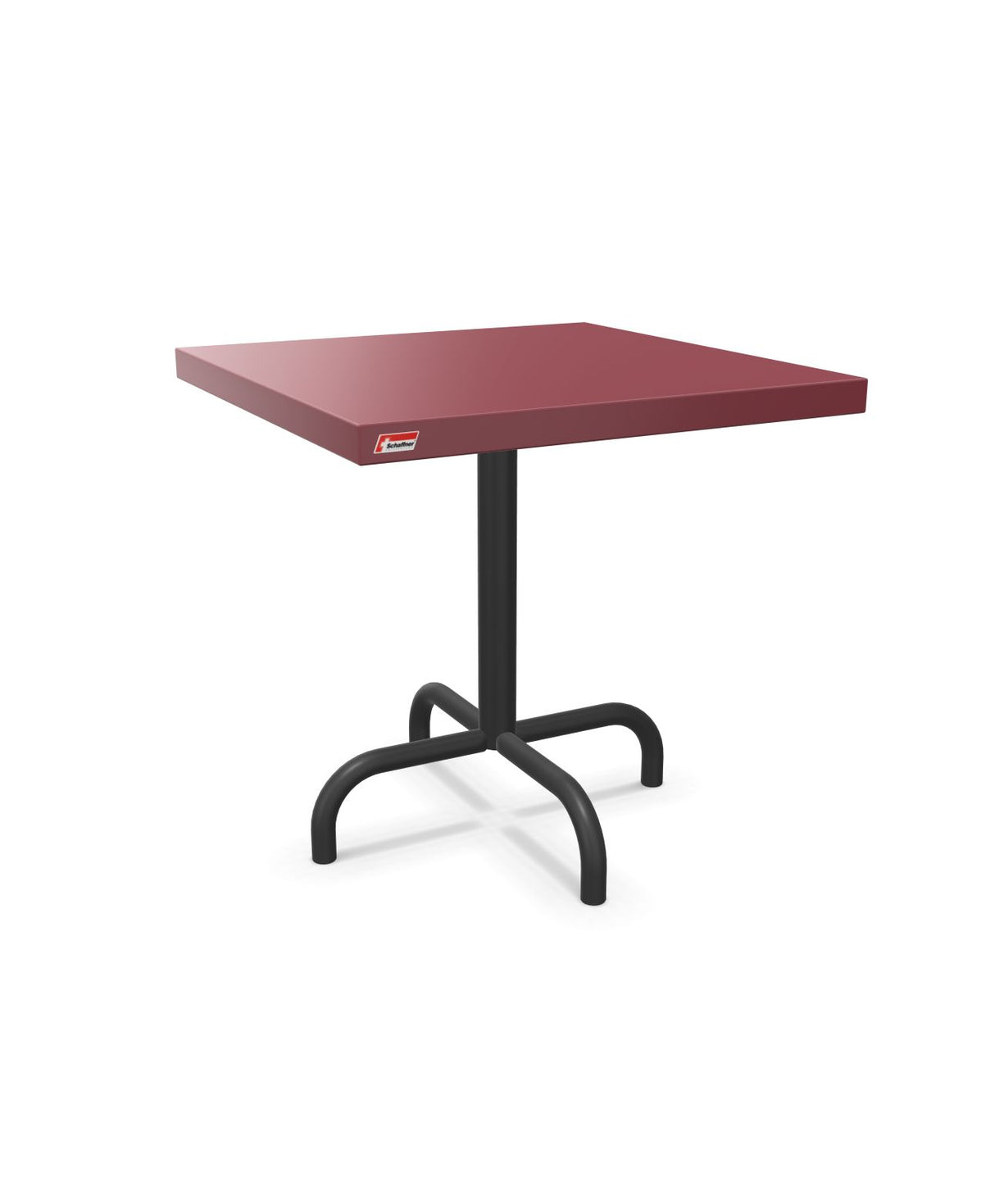 Schaffner Säntis Table d'appoint rabattable 50x50cm h:50cm Bordeaux 38 Anthracite 77 