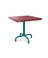Schaffner Säntis Table d'appoint rabattable 50x50cm h:50cm Bordeaux 38 Bleu Kali 56 