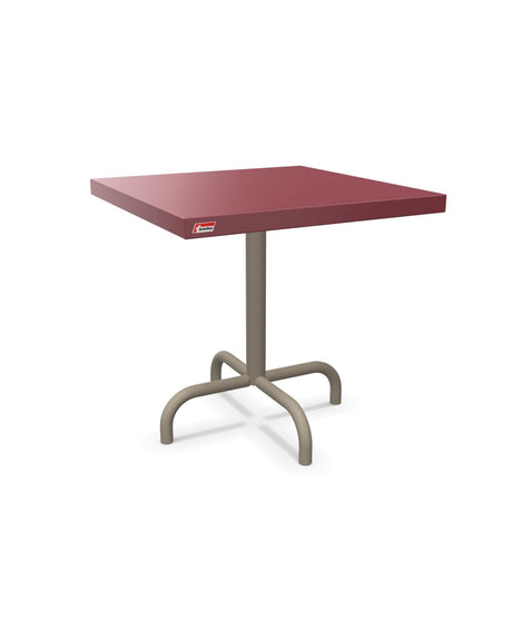Schaffner Säntis Table d'appoint rabattable 50x50cm h:50cm Bordeaux 38 Champagne 85 