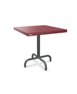 Schaffner Säntis Table d'appoint rabattable 50x50cm h:50cm Bordeaux 38 Graphite 73 