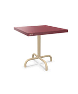 Schaffner Säntis Table d'appoint rabattable 50x50cm h:50cm Bordeaux 38 Marron Pastel 83 