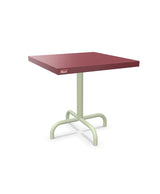 Schaffner Säntis Table d'appoint rabattable 50x50cm h:50cm Bordeaux 38 Vert Pastel 64 