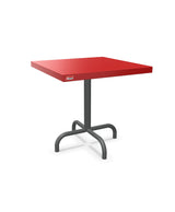 Schaffner Säntis Table d'appoint rabattable 50x50cm h:50cm Rouge 30 Graphite 73 