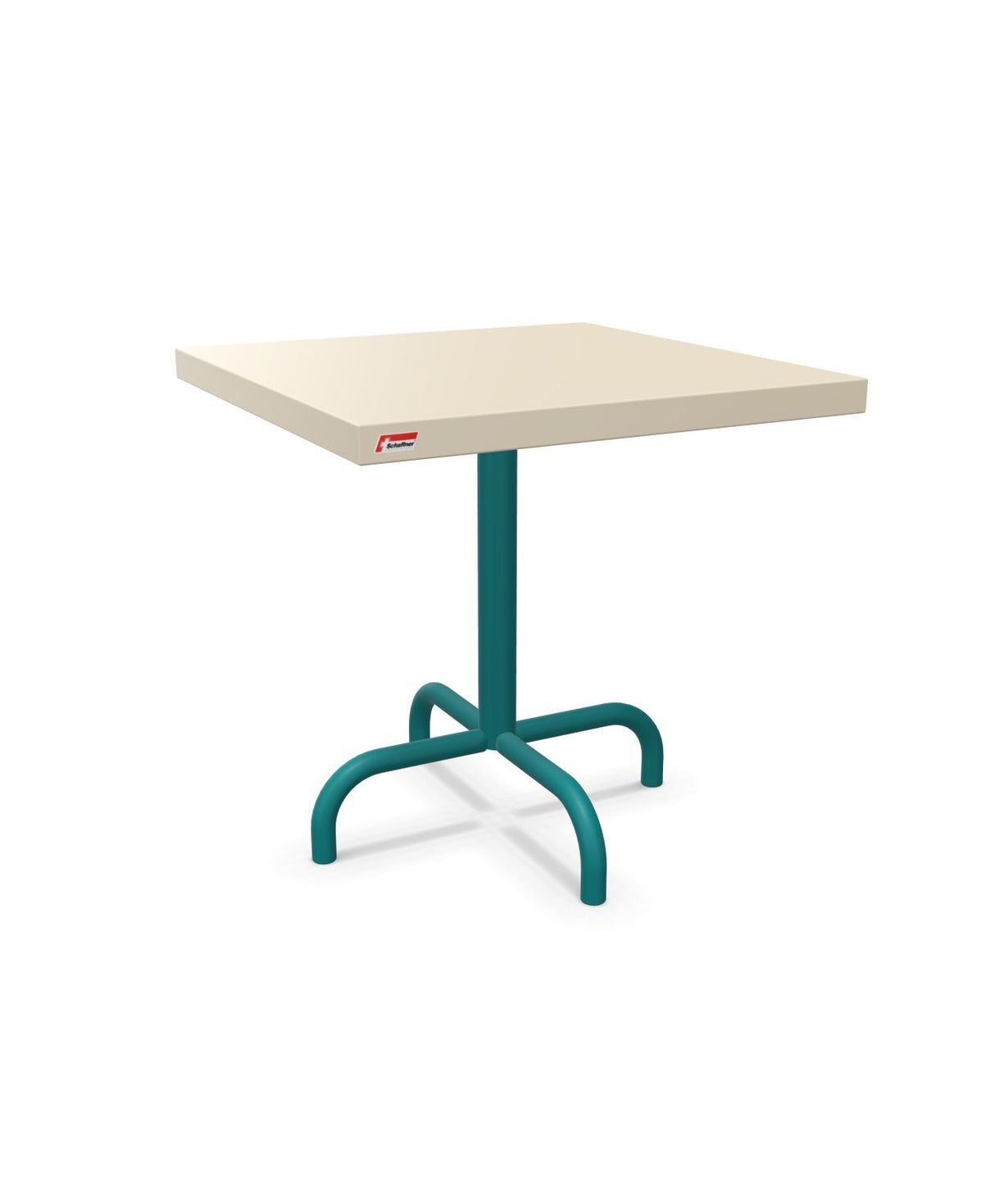 Schaffner Säntis Table d'appoint rabattable 50x50cm h:50cm Sable Pastel 15 Bleu Kali 56 