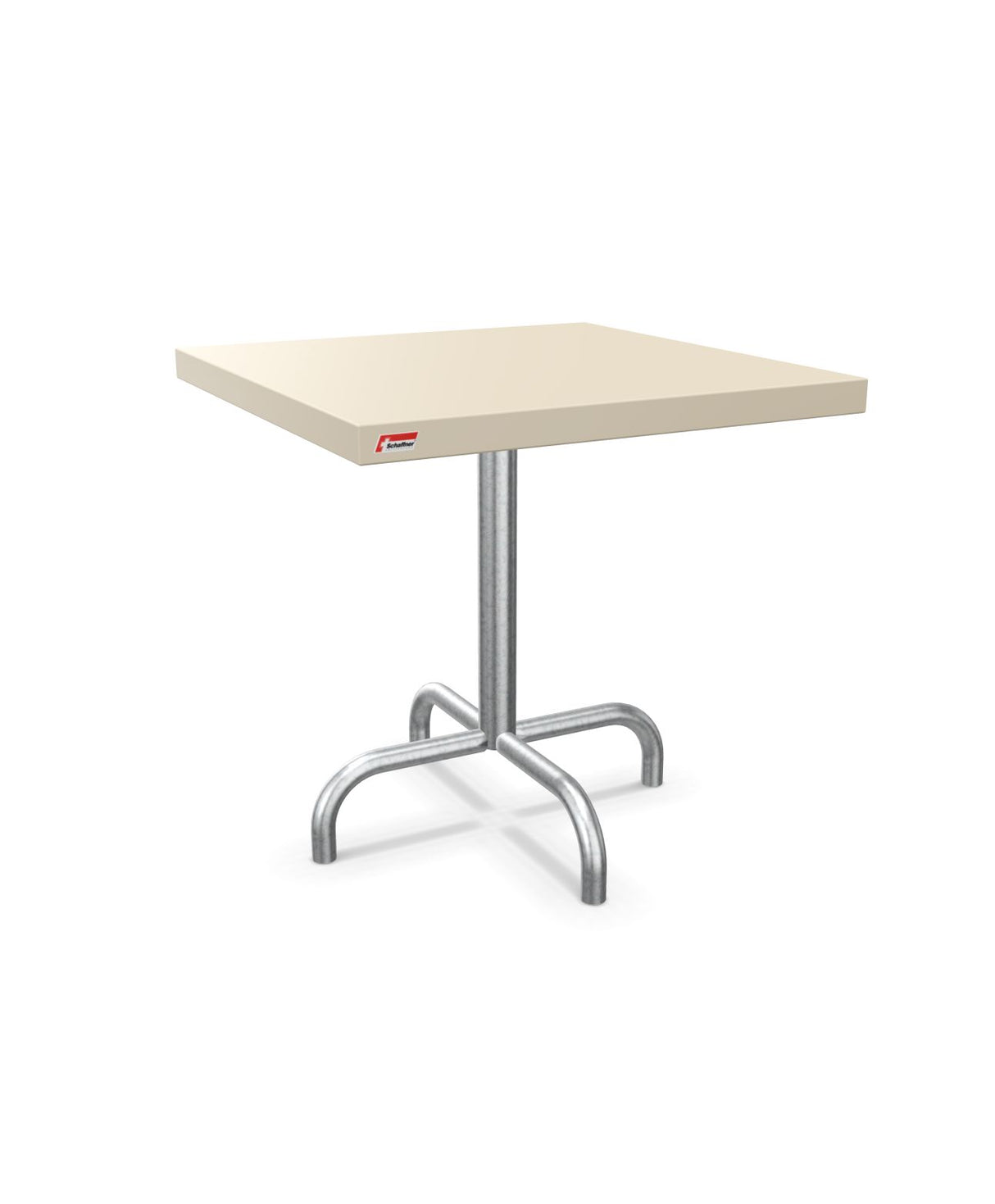 Schaffner Säntis Table d'appoint rabattable 50x50cm h:50cm Sable Pastel 15 Galvanisé à chaud 02 