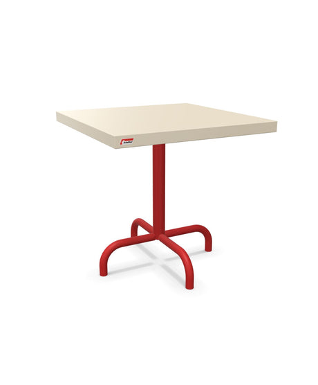 Schaffner Säntis Table d'appoint rabattable 50x50cm h:50cm Sable Pastel 15 Rouge 30 