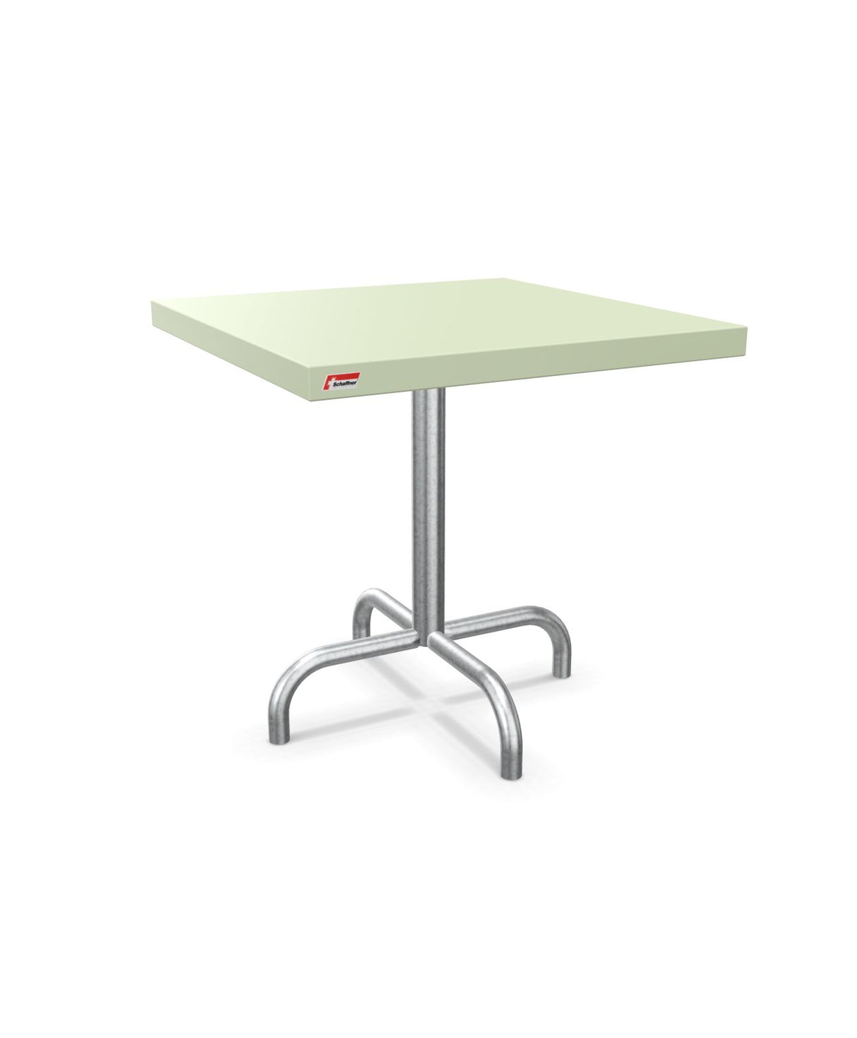 Schaffner Säntis Table d'appoint rabattable 50x50cm h:50cm Vert Pastel 64 Galvanisé à chaud 02 