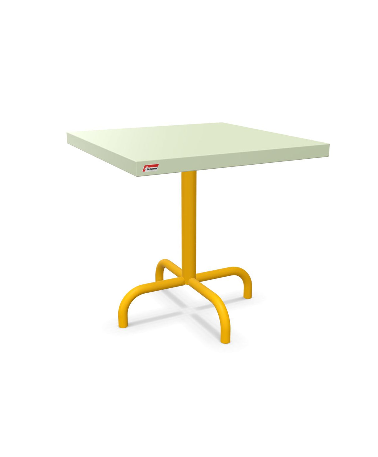 Schaffner Säntis Table d'appoint rabattable 50x50cm h:50cm Vert Pastel 64 Jaune 11 